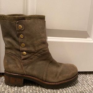 OTBT Olive Green Suede Boots